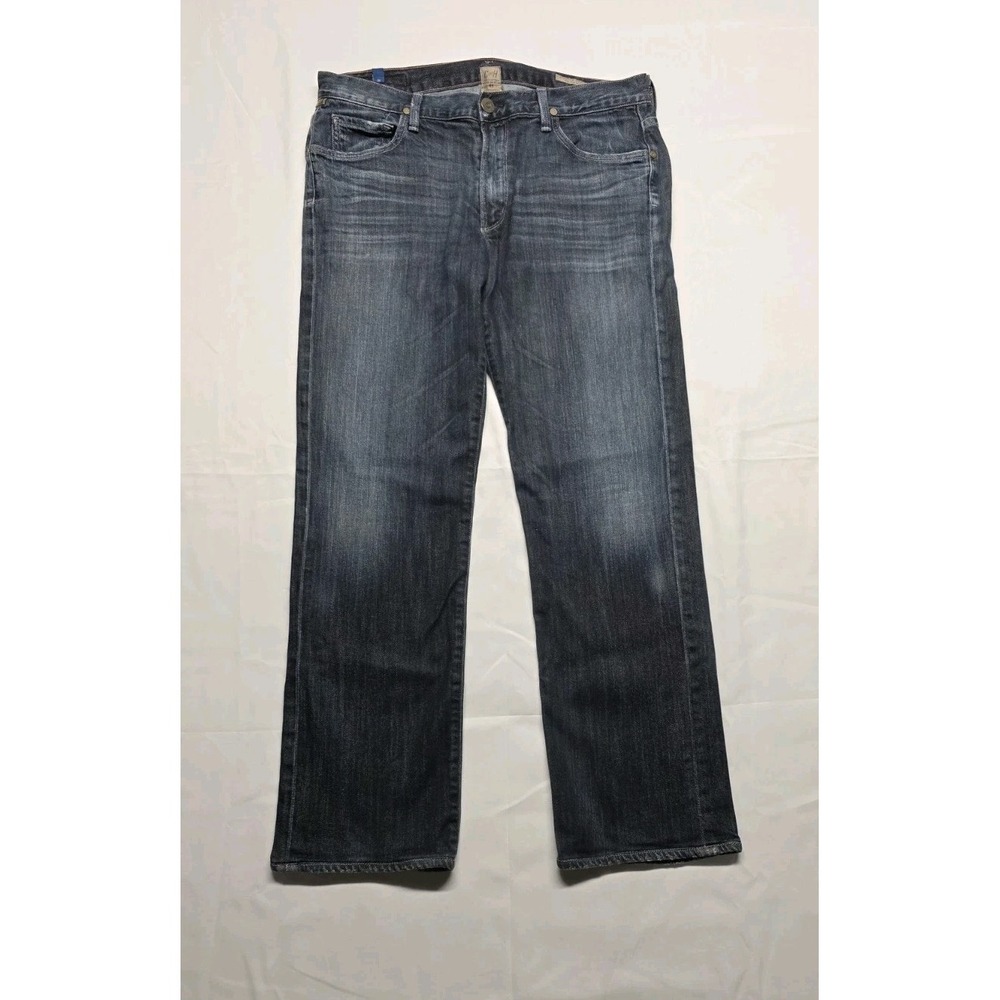Citizens Of Humanity Jeans Mens 36x31 Blue Sid Straight Stretch Denim Made USA